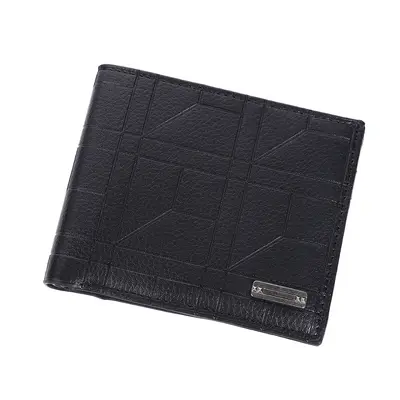 Young Men's Wallet, Geometric Pattern, Ultra-Thin Short Model, Large Capacity - 6