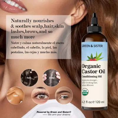 Castor Oil Hair Care Oil Nourishing for Thick Healthy Hair