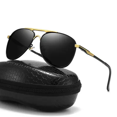 Vintage-Polarisationssonnenbrillen mit Premium-Look für Herren, Pilotensonnenbrille, Fahrerbrille, polarisierte Fahrerbrille im Großhandel