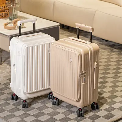 20 Inch Expandable Carry-On Suitcase, Side Opening, Trolley - 3