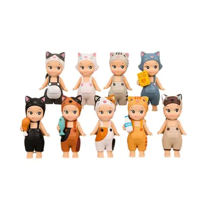 Sevimli Kedi Melek Bebek Figürü, 9 Model Anime Biblo