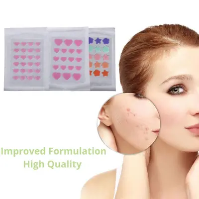 Multicolor Invisible Hydrocolloid Pimple Patch, Transparent, Under Makeup