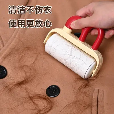 Adhesive lint roller drum for clothing and pet hair