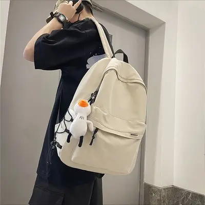 Rucksack Herren einfach große Kapazität Reiserucksack Damen komfortabel japanischer Stil Mittelschüler Gymnasiasten Schulrucksack Herren - 1