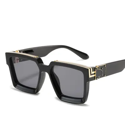 Large Square Disco Sunglasses, Unisex, Model 86229 - 9