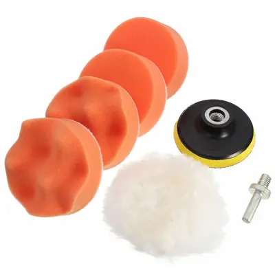 Grenzüberschreitender Spot 3-Zoll-Schwamm-Polierpads-Set zum Polieren und Schleifen von Farbe, Polierwerkzeug zur Kratzerreparatur, Schwammrad
