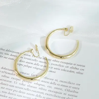 Hochwertige Metall-Ring-Ohrclips ohne Piercing für Frauen