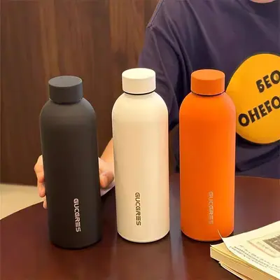 GUCGRES 304 paslanmaz çelik termos kupa, 1 L büyük kapasiteli spor şişesi - 4