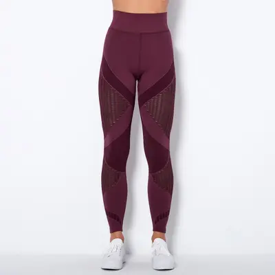 Gestreifte Yoga-Leggings, nahtlos, feuchtigkeitsabsorbierend - 8