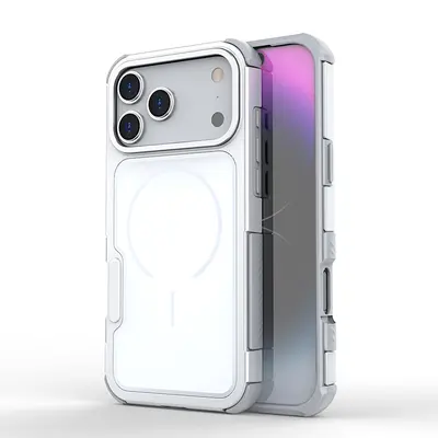 Magnetic Shockproof Phone Case with Replaceable Back Panel for iPhone 17 Pro