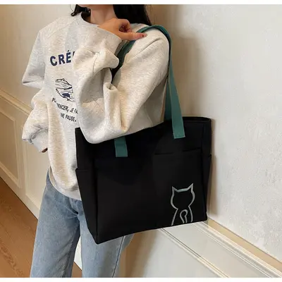 2025 neue großvolumige Handtasche für Pendler, elegante und vielseitige Tote-Tasche, hochwertige literarische und künstlerische Business-Umhängetasche - 8