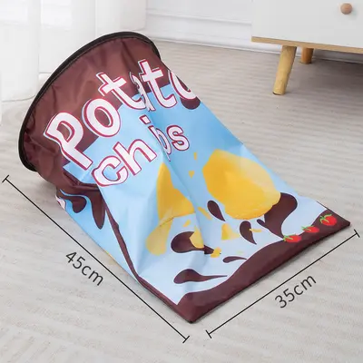 Foldable Crinkle Paper Cat Tunnel, Self-Play Cat Toy, Pet Supplies - 8
