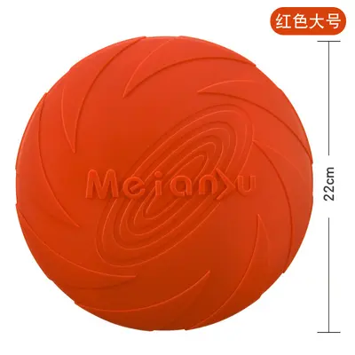Meianju Dog Frisbee, Chew-Resistant, for Medium and Large Dogs - 8