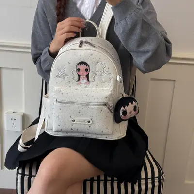 Women's Casual Cartoon Backpack, Lightweight Large Capacity Travel and School Bag - 3