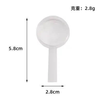 40 mm Handlupe aus transparentem Acryl, HD - 6