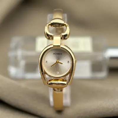 Damenuhr mit Quarzwerk, elegantes Design, Armband