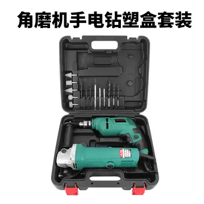 Electric hand tool set, drill, grinder, impact driver - 10
