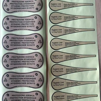 Printed Kraft Paper Self-Adhesive Food Label, Hot Stamping