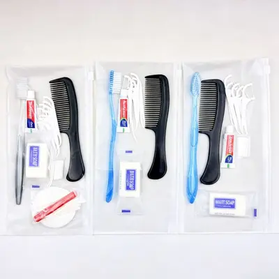 外贸出口酒店一次性洗漱套装牙刷梳子牙线组合宾馆民宿专用量大价