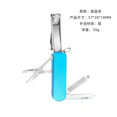 Stainless steel nail clipper, folding, with file - 10