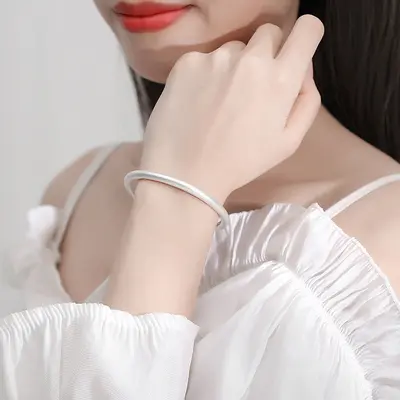 Pure silver bracelet, handmade, for women and men