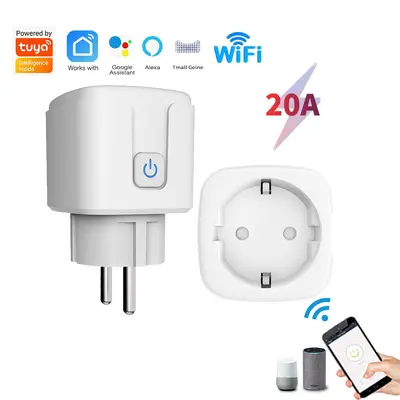 Avrupa standart akıllı tuya soket Tuya WIFI soket zamanlayıcı anahtarlı soket uzaktan kumandalı Alexa ölçüm cihazlı fabrika çıkışlı