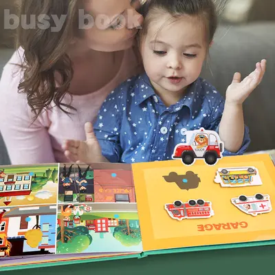 Kinder-Lichtpuzzle Frühpädagogik, stilles Beschäftigungsbuch mit Tiermotiven