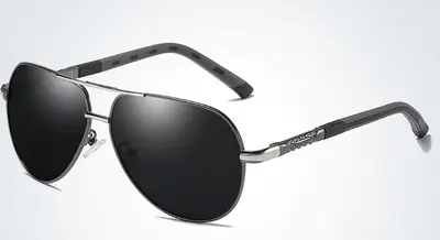 Men's Polarized Toad-Style Sunglasses with Spring Hinges, Model 8725 - 9