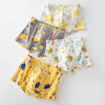 Erkek Çocuk İç Çamaşırı İnce Model %100 Pamuklu Boxer Külot - 12