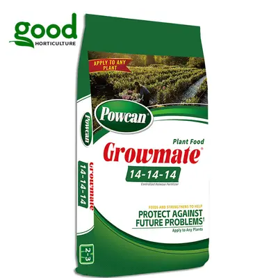 POWCAN controlled-release granular fertilizer for lawns and flowers