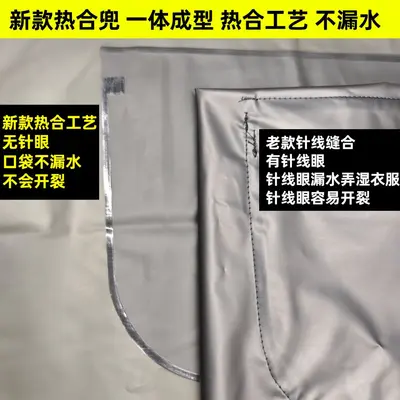 Long Waterproof Oil-Resistant TPU Apron, Thickened, for Seafood and Food Service