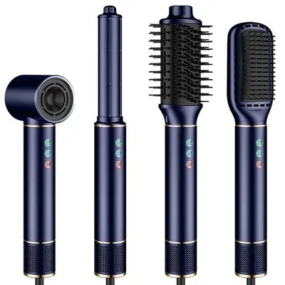 5-in-1 Brushless Negative Ion Hot Air Styler Hair Dryer Brush Curling Iron - 7