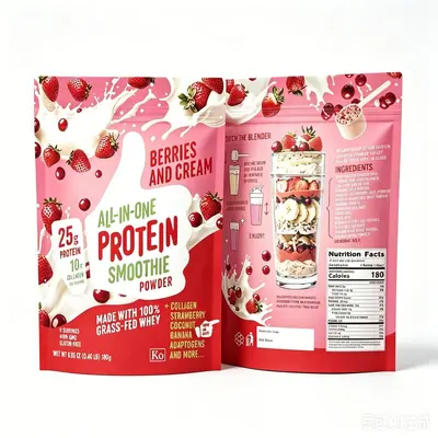 浆果奶油蛋白奶昔粉 All In One Protein Smoothie 草饲乳清胶原
