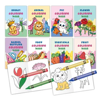 Children's Coloring Book Set, Cartoon Early Education Coloring Books - 3