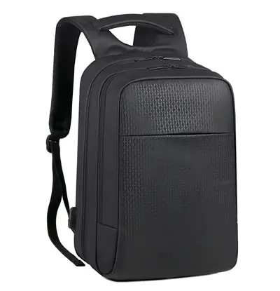 Waterproof Rechargeable Laptop Backpack, Contrast Color, Multifunctional - 9