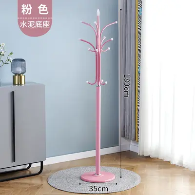 Iron Coat Rack with Legs for Bedroom and Living Room, Marble Pattern - 7