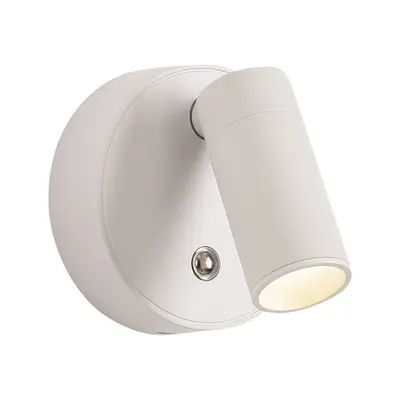 Cordless Rechargeable Bedside Wall Lamp with Magnetic Adjustable Spotlight