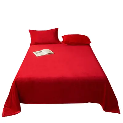 Thick Red Wedding Blanket, Dowry Gift for the Bride's Family