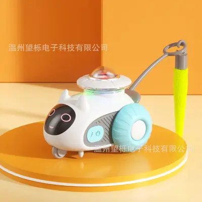 Automatic Rotating Cat Teaser Wand with Suction Cup - 11