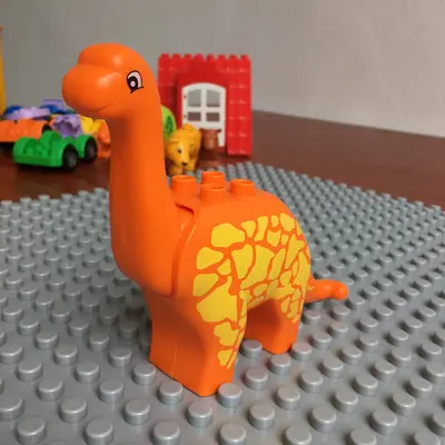 Büyük Taneli Yapı Blokları ile Uyumlu Okyanus Hayvanı ve Dinozor Seti - 12