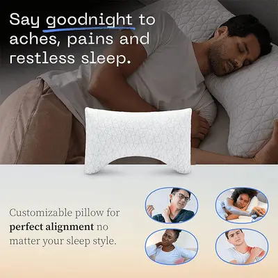 Cooling Ice Silk Fabric Slow Rebound Memory Foam Pillow