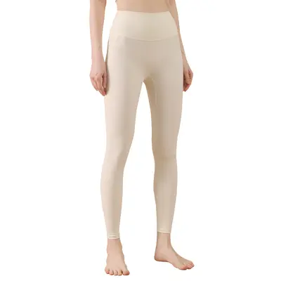 Lycra Women's Yoga Leggings, High-Waisted Hip-Lifting, High Stretch