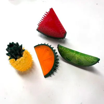 水果形狗狗玩具菠萝西瓜柠檬香橙磨牙互动啃咬咬胶玩具厂家供应