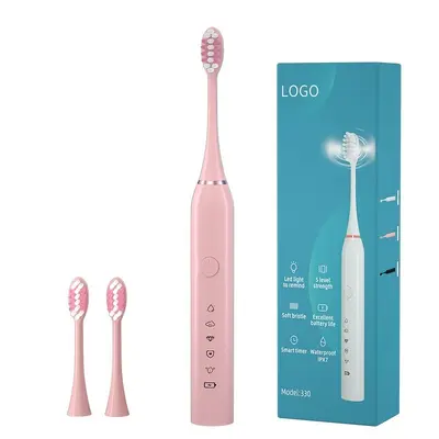 Rechargeable Electric Toothbrush for Adults, Soft Bristles, Couple Set - 8