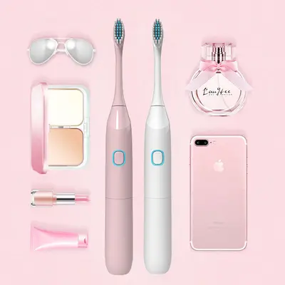 Battery-Powered Sonic Electric Toothbrush for Adults and Children, Couple Style - 4