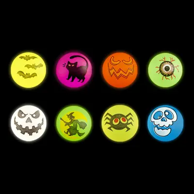 Glowing Halloween Fluffy Bouncing Eyeball Ball, Party Favor