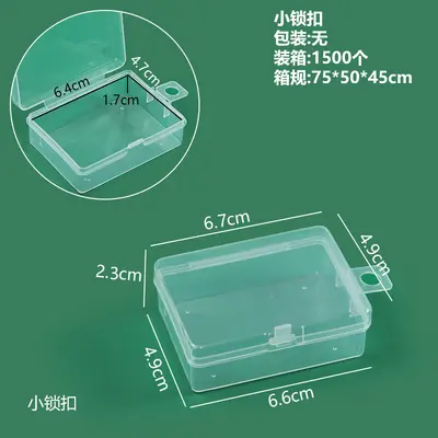 High transparency PP box with lid, square and rectangular - 8