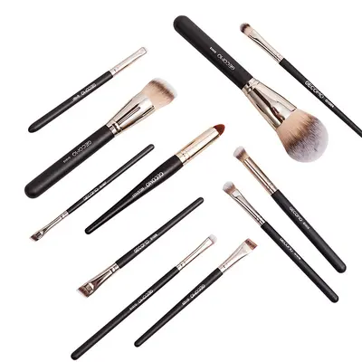 Complete Makeup Brush Set with Blush, Eyeshadow and Eyebrow Brushes