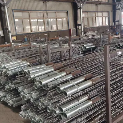 Photovoltaic ground screw pile, spiral foundation pile, customized