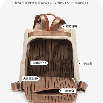 Grenzüberschreitender 2025 neuer Sommerrucksack für Damen mit großem Fassungsvermögen Reiserucksack Schulrucksack für Studenten - 5